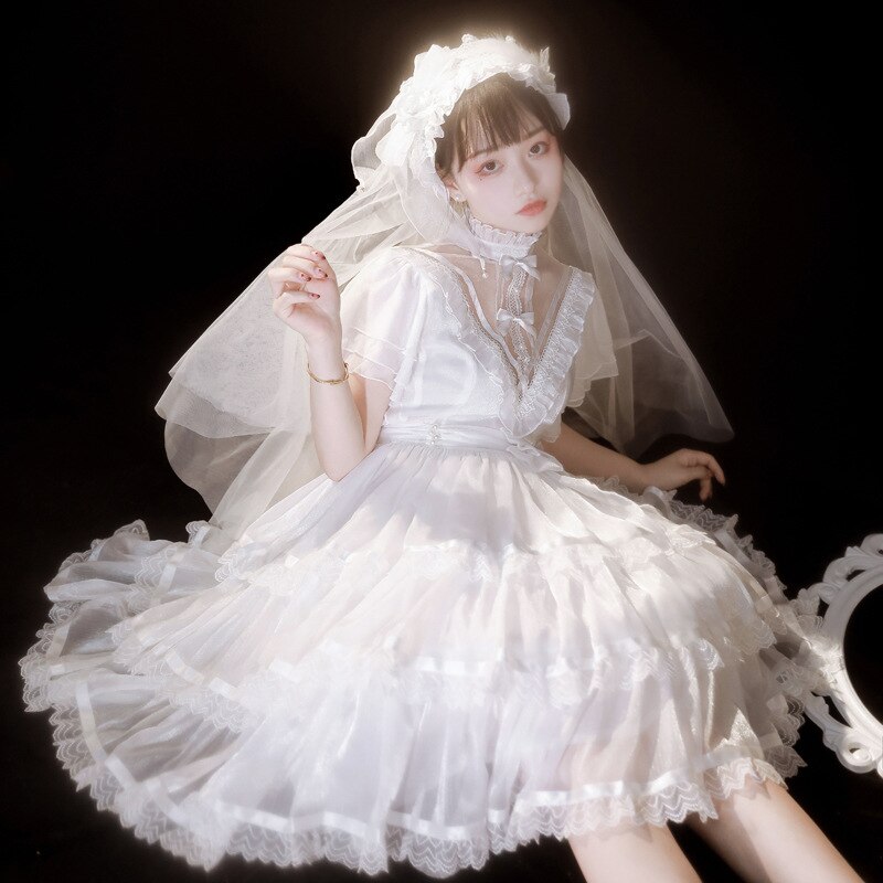 OP ロリータ ワンピース コスプレ ゴシック イベント 豪華 ハロウィン ウェディングドレス
