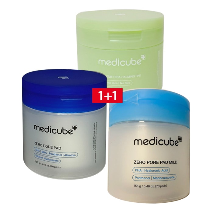 1+1 Zero Pore Pad 70ea+70ea/ Mild /Exosome Cica Calming Pad