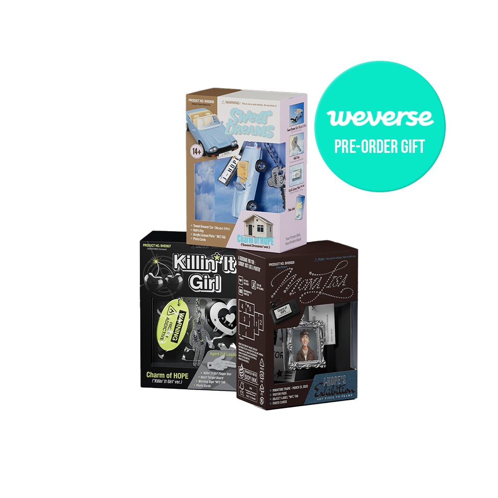 【WEVERSE特典選択】 BTS j-HOPE - Charm of HOPE / アルバム3種セット / MD / KEYRING / グッズ