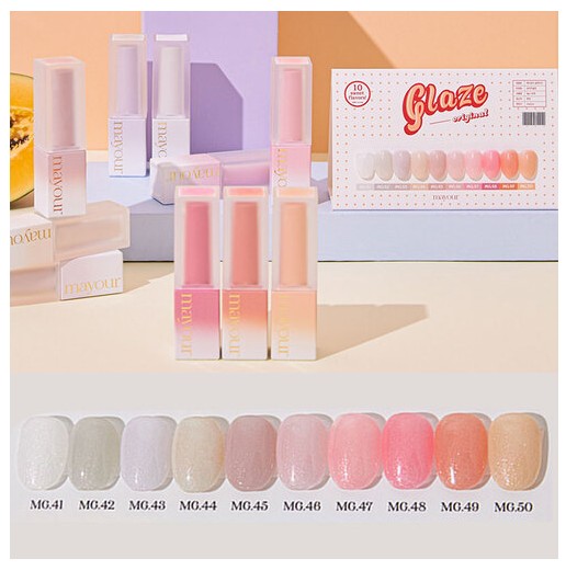 Mayour/ glitter gel original for glaze 1+1