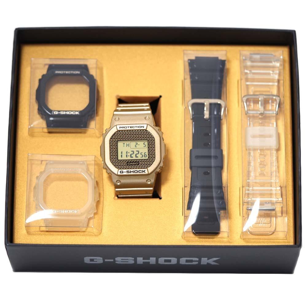 [訳ありアウトレット] Gショック カシオ 腕時計 デジタル 日付 カレンダー バックライト ストップウォッチ タイマー アラーム 交換用ベゼル＆ベルト付 メンズ ゴールド ブラック ホワイト CAS