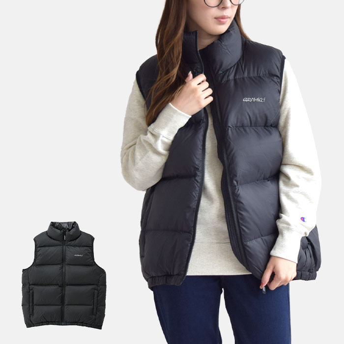 アウター ベスト ダウンベスト DOWN PUFFER ダウンパファーベスト メンズ レディース ユニセックス 袖なし　春 秋 冬 M L XL ブラック G3FU-J001