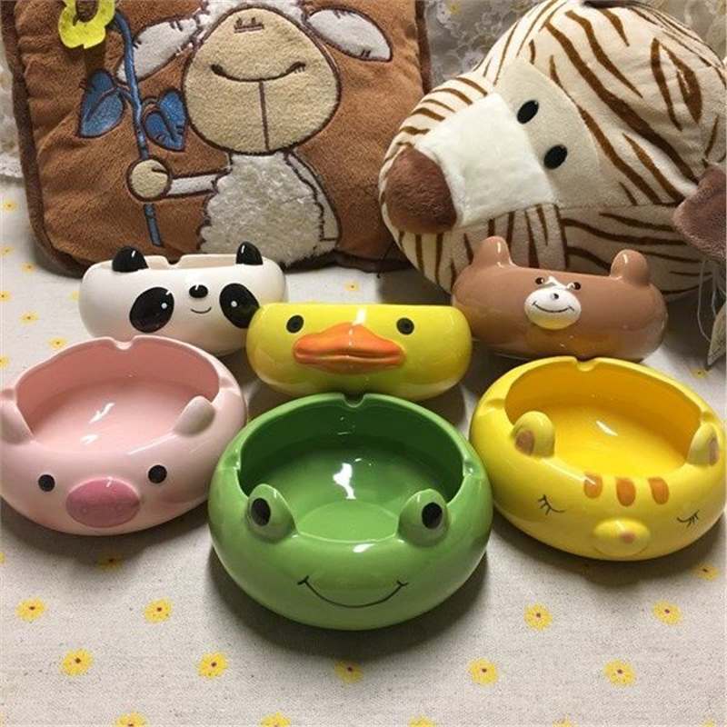 灰皿セラミック灰皿かわいい漫画小動物家庭用リビングルーム寝室オフィス灰皿