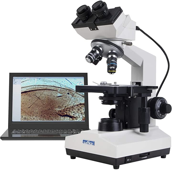 本物の 双眼デジタル生物顕微鏡40X-2000X二眼ヘッド3D二層機械ステージ LED照明付き DN-107 顕微鏡