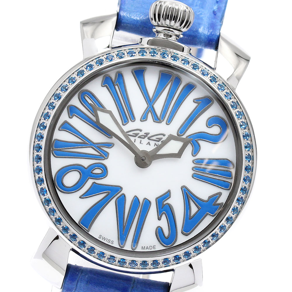 訳あり ガガミラノ GaGa MILANO 6025.04 マヌアーレ35MM クォーツ レディース _947058【中古】