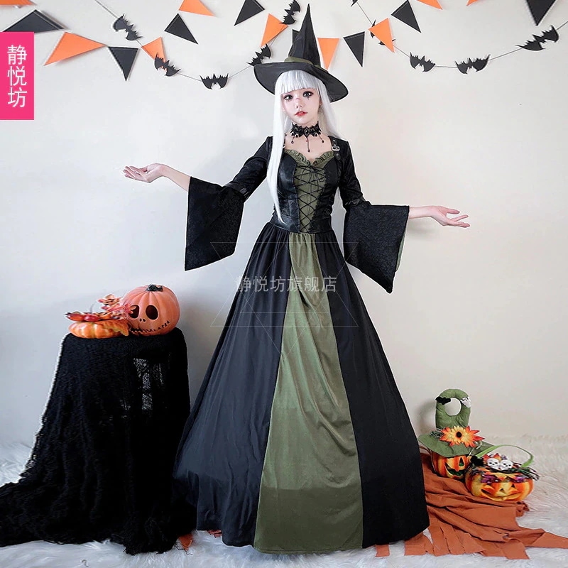 マジシャンローブ コスプレ衣装 ハロウィンコスチューム 大人用 魔女コスチューム ヴァンパイア 悪魔 パーティー パフォーマンス衣装