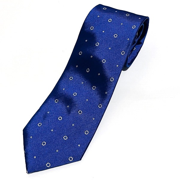 ダンヒル DU21FPTW1G0431R ブルー シルク ファッション小物 ネクタイ 【中古】