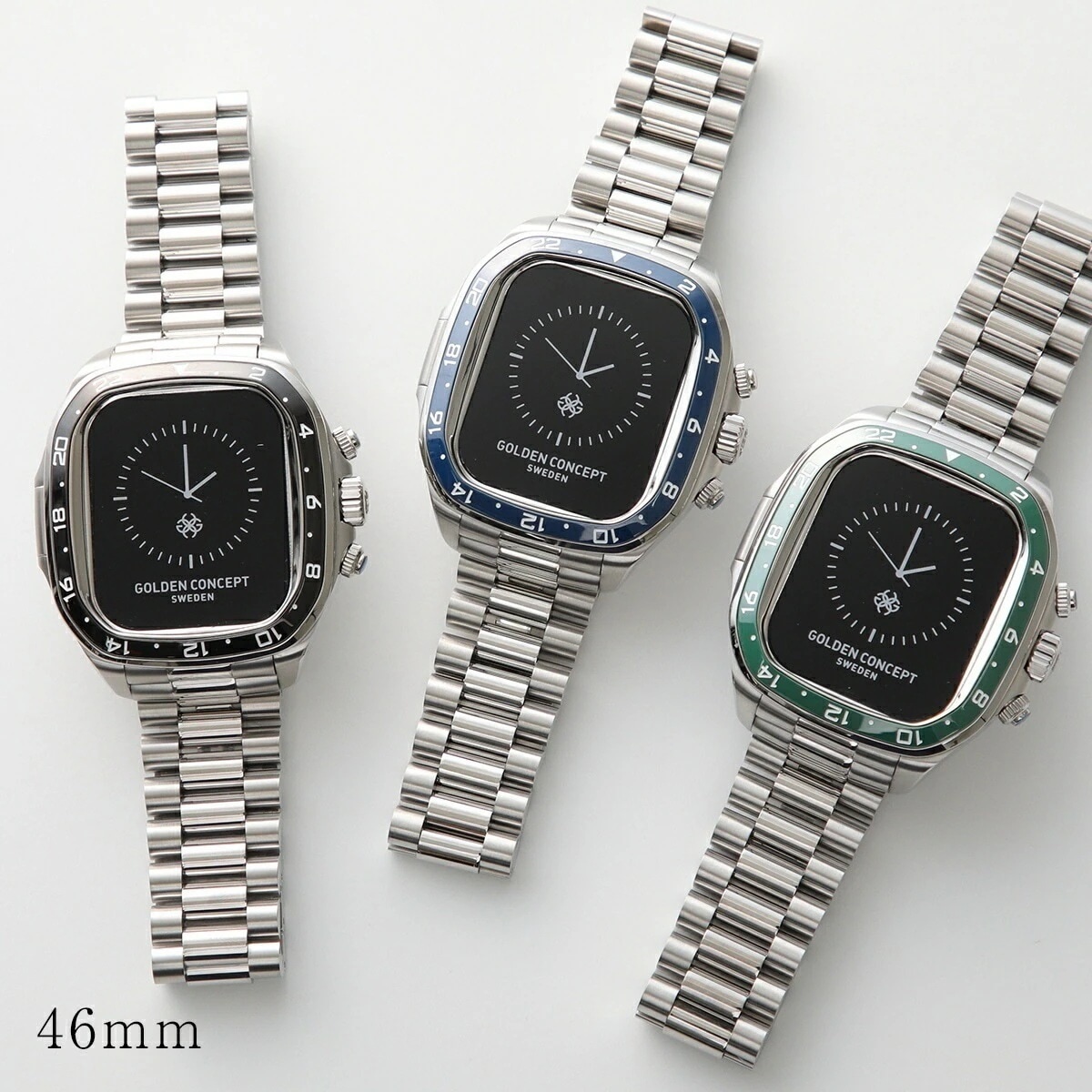 GOLDEN CONCEPT ゴールデンコンセプト Apple Watch Case アップルウォッチケース CROWN CLASSIC SPORT CRCS46 メンズ セラミック カラー3色