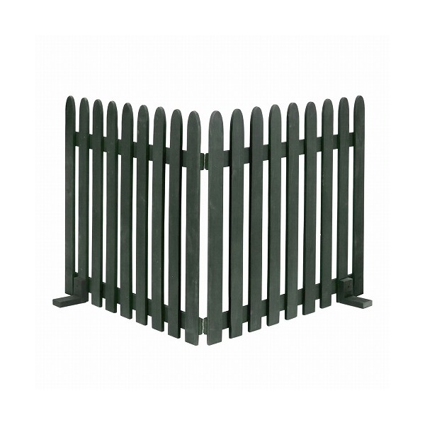住まいスタイル WF-142F-DGN 折り畳めるウッドフェンス142×71(縦ストライプ) 1枚組 ダークグリーン メーカー直送