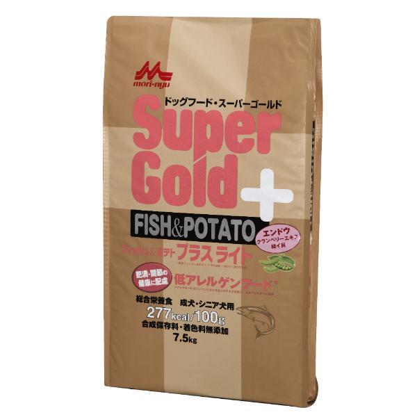 森乳サンワールド Supergold フィッシュ&ポテト プラスライト 肥満・関節の健康に配慮 7.5kg