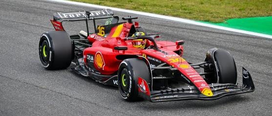 LOOKSMART 1/18 Scuderia Ferrari SF23 No.16 Scuderia Ferrari 4th Monza GP 2023【LS18F1047】 ミニカー LS18F1