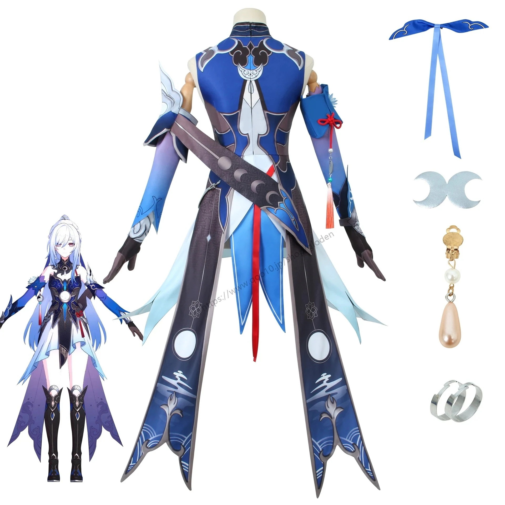 【短納期】超低価 格2025コスプレ ハロウィン 崩壊スターレイル 鏡流 コスプレ衣 変装 仮装 コスチューム 文化祭 学園祭 ハロウィン