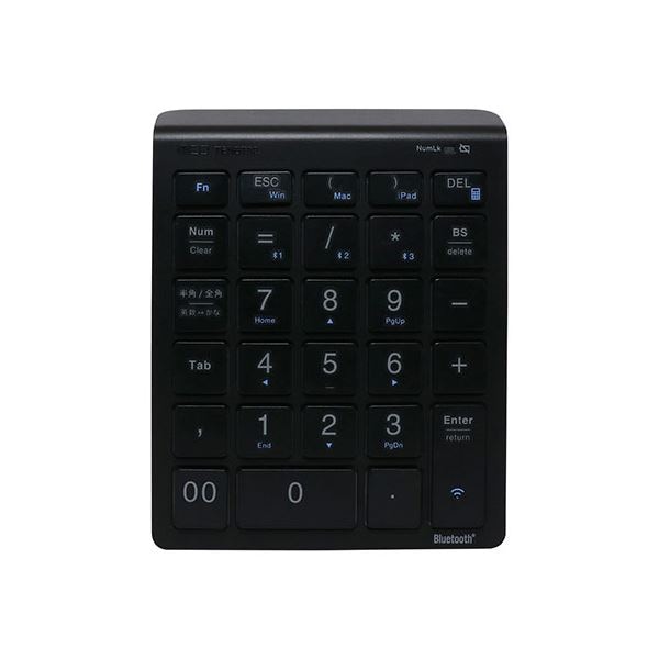 Bluetoothテンキー ブラック TENBT02/BK