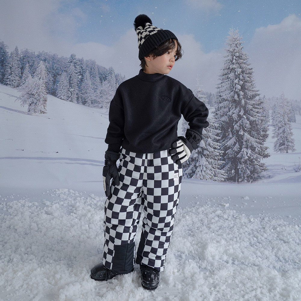 【チェッカースノーボードパンツ】 韓国 / 子供服 / キッズ服 / 男の子 / 女の子 / ベビー服