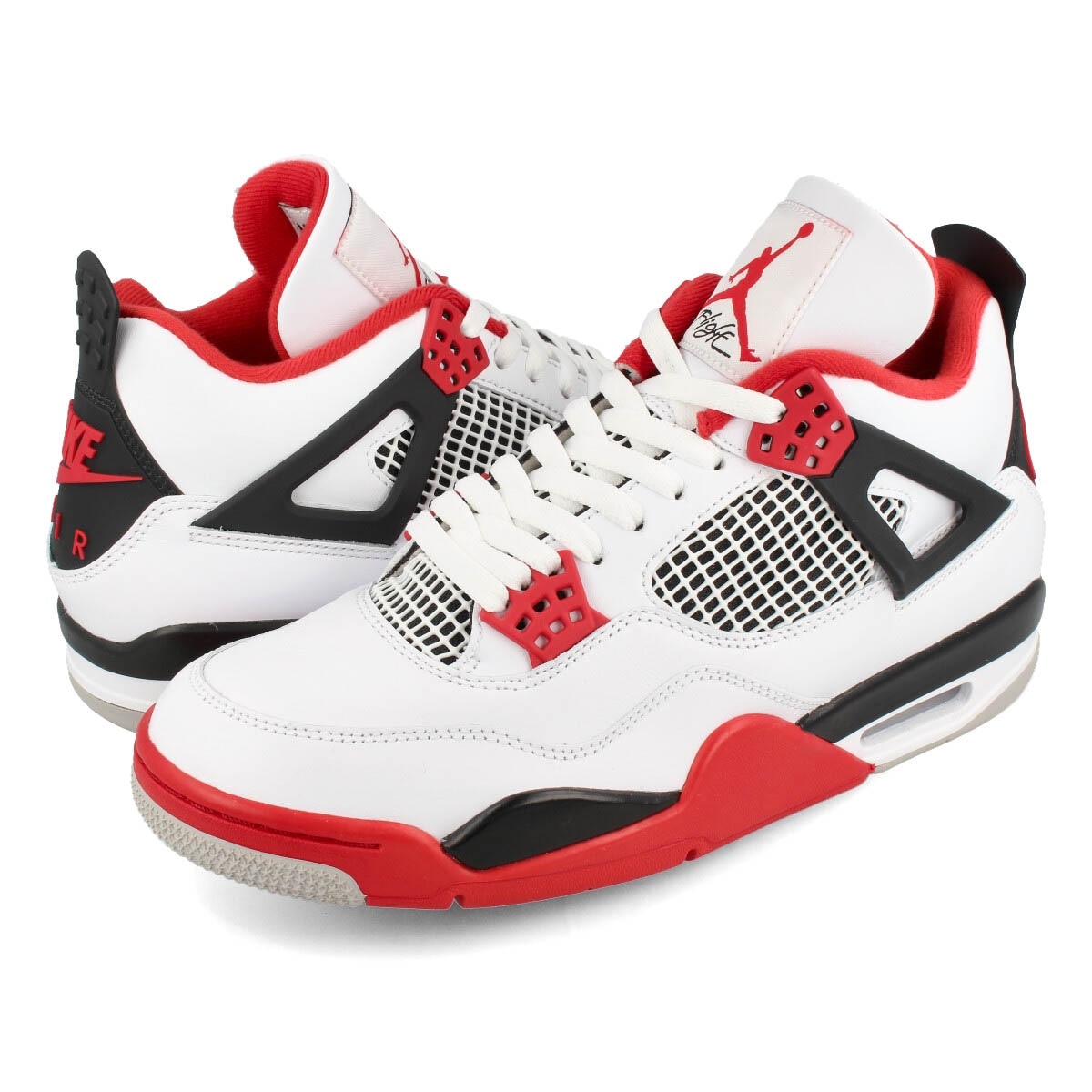 AIR JORDAN 4 RETRO WHITE/FIRE RED/BLACK/TECH GREY
