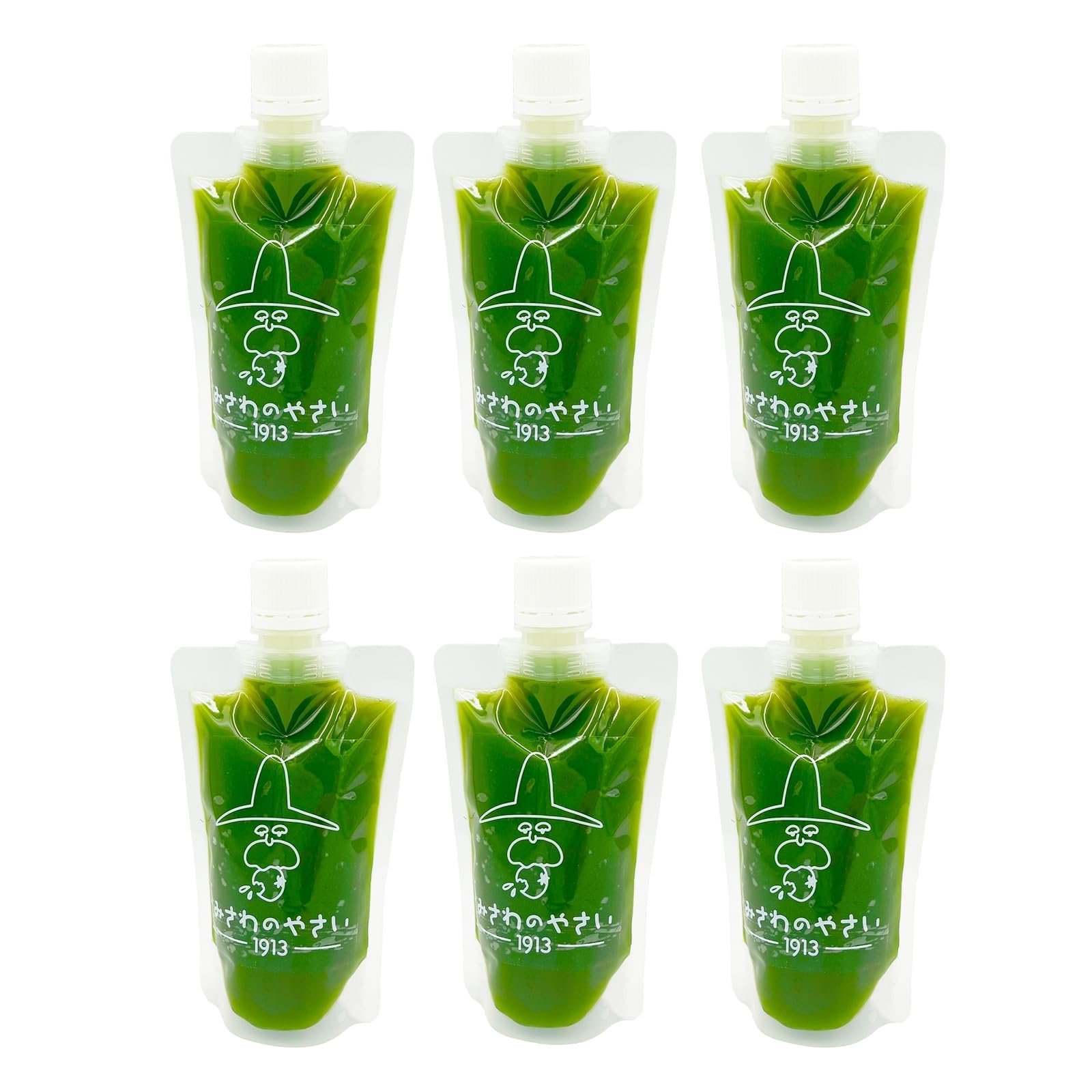 GREEN CHARGE コールドプレスジュース 6本セット (キャベツ / 小松菜 / パセリ / りんご / キウイ / レモン) 冷凍