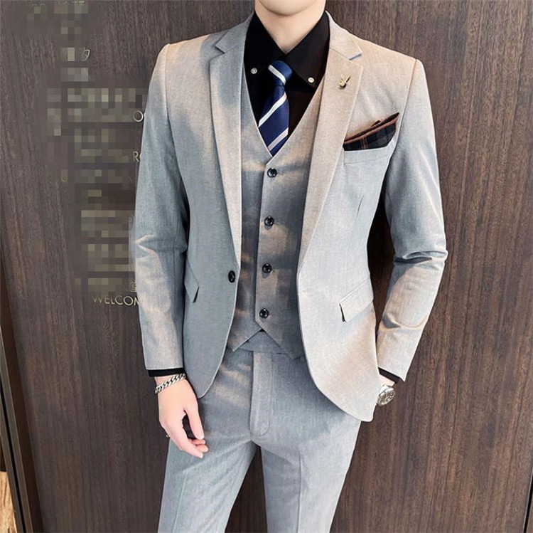 男の子ファッションビジネス カジュアル スリム フォーマルスーツ ユース 新郎ドレス スーツ セット