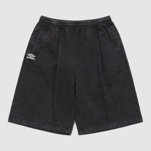 ショートパンツ VQA UR121CHP22-DCH HBL オムグレイ ヴィンテージ 6部丈 バミューダ スウェット ショートパンツ DARK CHARCOAL