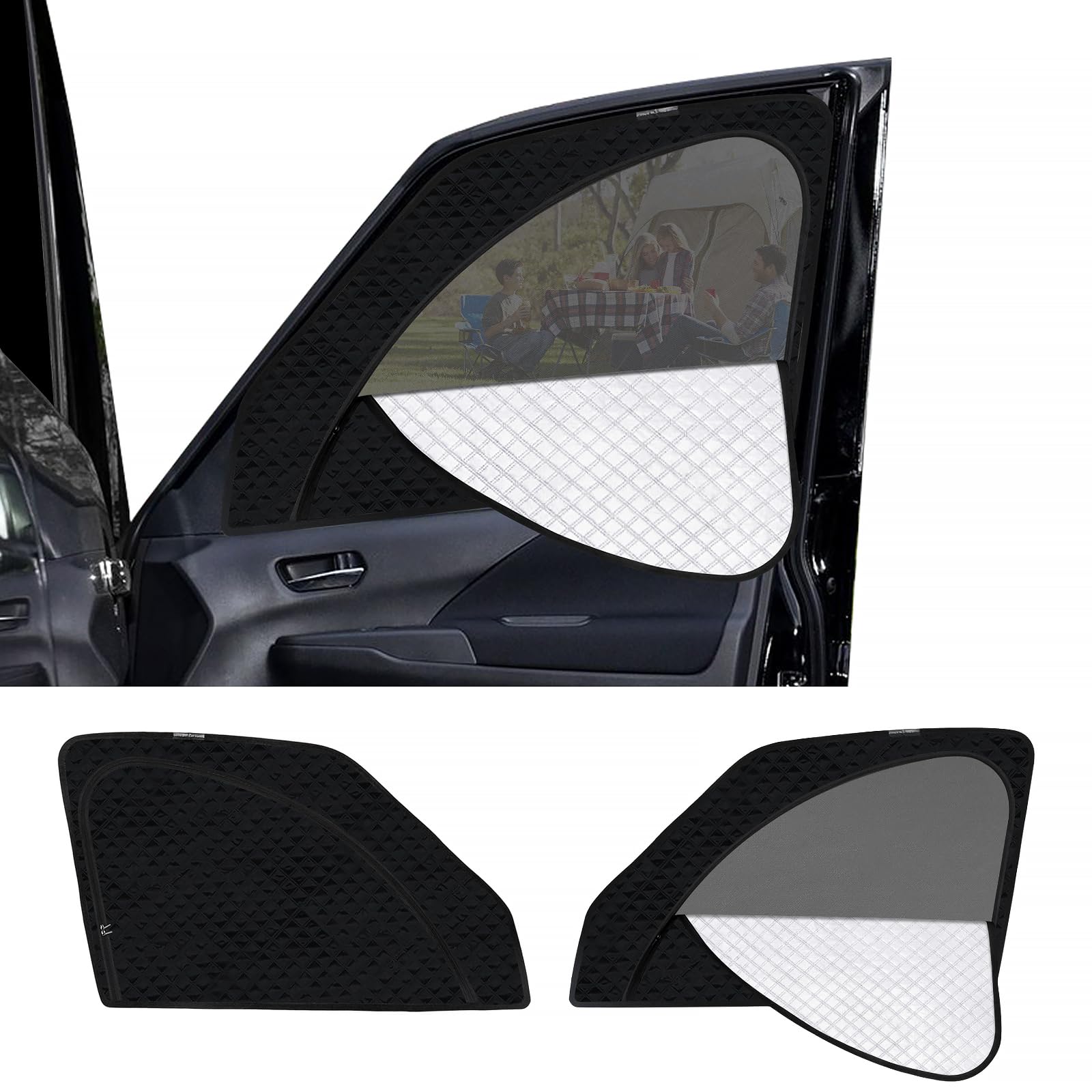 新型 セレナ C28系 専用 サンシェード マグネット式 サイド用 車種専用 2in1一体式 カーシェード SERENA 6代目 メッシュカーテン 換気 断熱 日除け メッシュサンシェード 日焼け防止