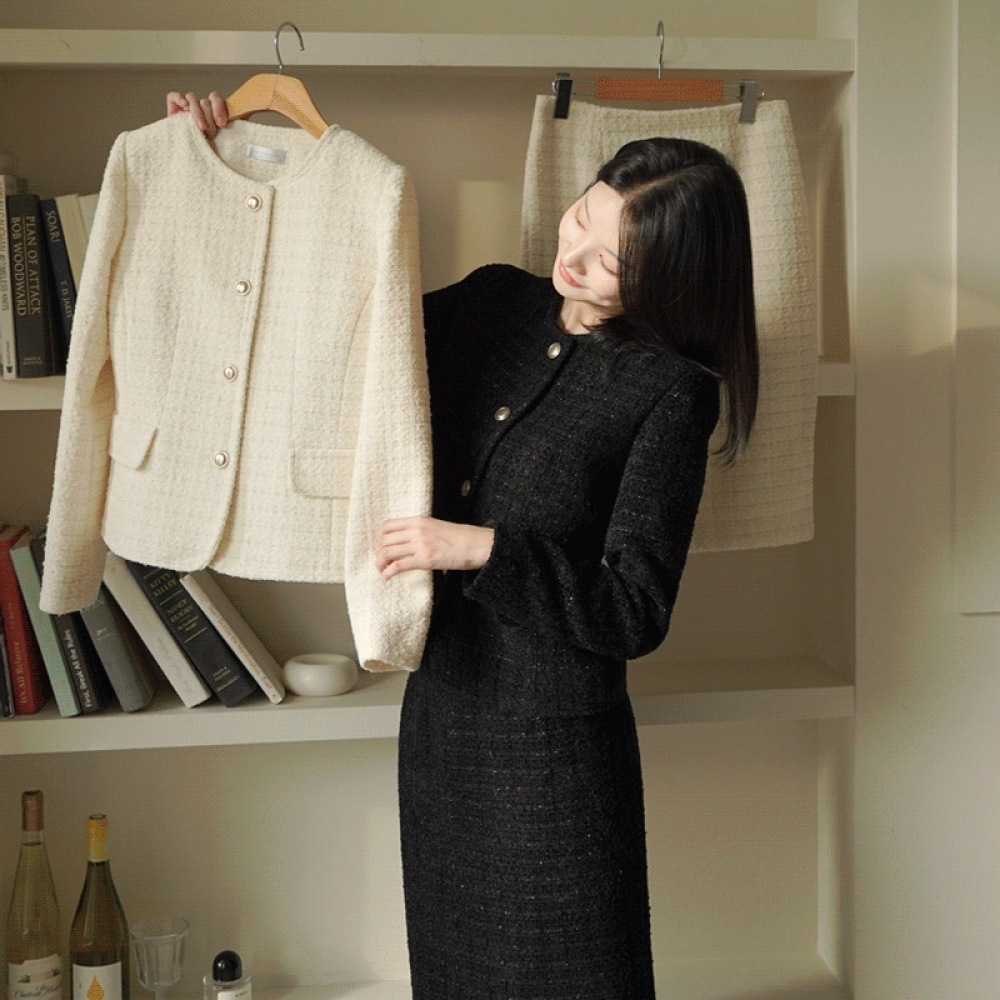 クリック＆ファニー [ウール] ナリメツイードジャケット [SM]