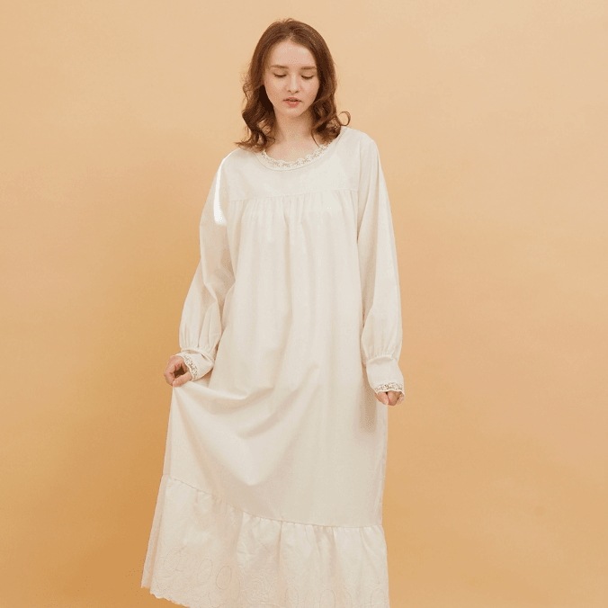 ラブレターレースシャーリングワンピース