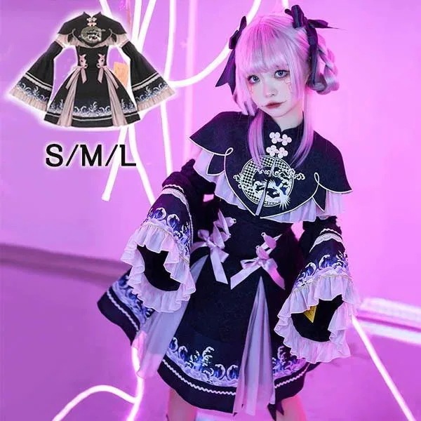 急速出荷ハロウィン ロリータ 中華風 チャイナ キョンシー ゾンビ コスチューム チャイナ服 ワンピース ジャンパースカート 可愛い ゴスロリ 学園祭
