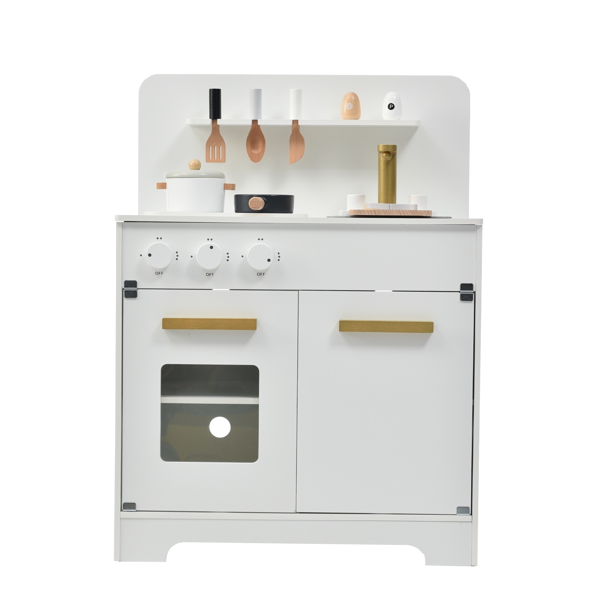 おままごと キッチン 木製 調理器具付き ままごとセット 誕生日 台所 知育玩具 子供用 子供 収納 まねっこ コンロミニキッチン おもちゃキッチン キッズ ベビー プレゼント【ホワイト】