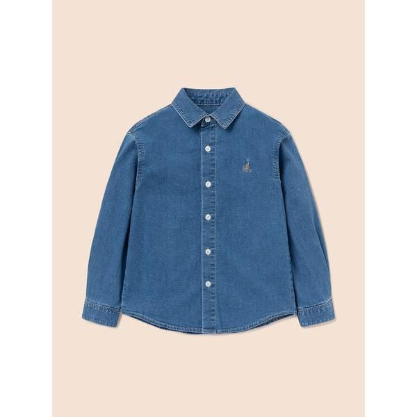 [BEANPOLE KIDS] [エッセンシャル] デニムシャツ スカイブルー (BI5164UE3Q)
