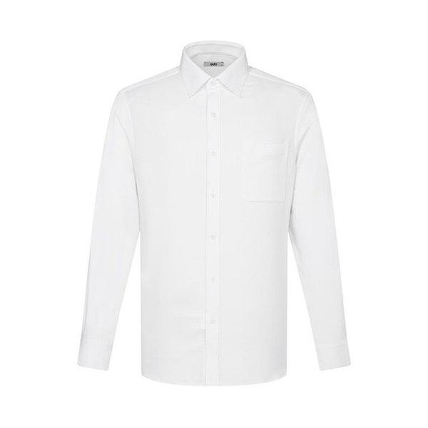 イージーケアドビー ジャカード 長袖シャツ レギュラーフィット ホワイト__DLA1SHDL113A1