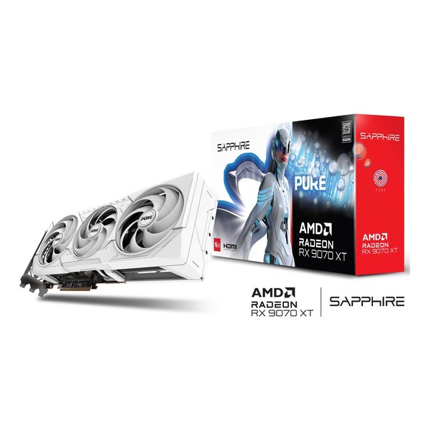 PURE Radeon RX 9070 XT GAMING OC 16GB GDDR6 転送不可 11348-02-20G