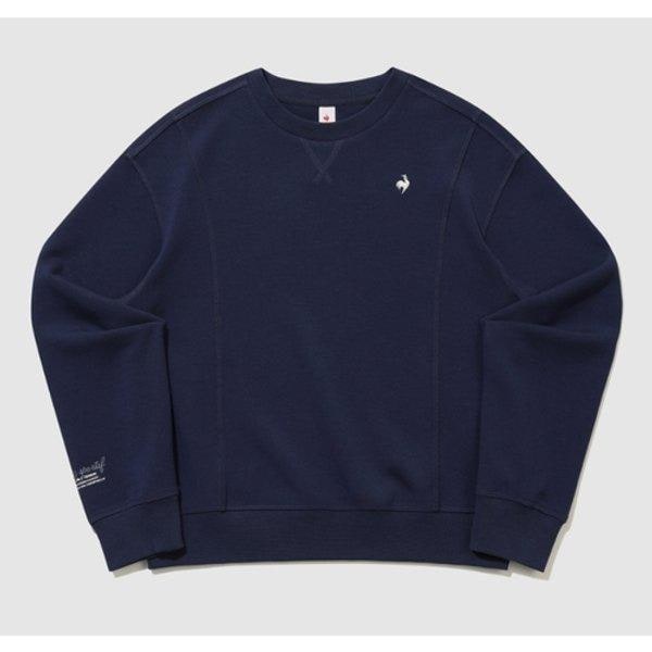 女性ダブルテンションルーズフィットラウンドネックトレーナー B1 QR122OFS12 DNV WMG