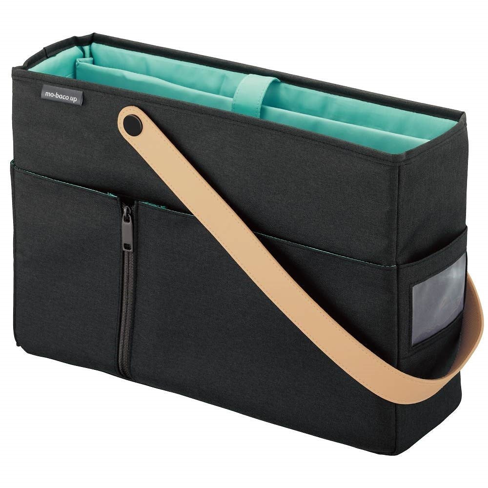 （まとめ買い）モバイルバッグ mo/baco up ブラック カハ-MB12D [x3]