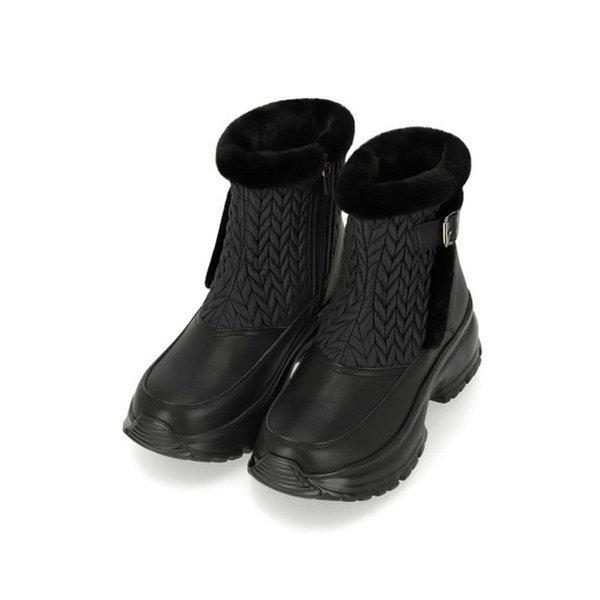 軽量クッション起毛パディング防寒女性ブーツ1XWA73XS_GN