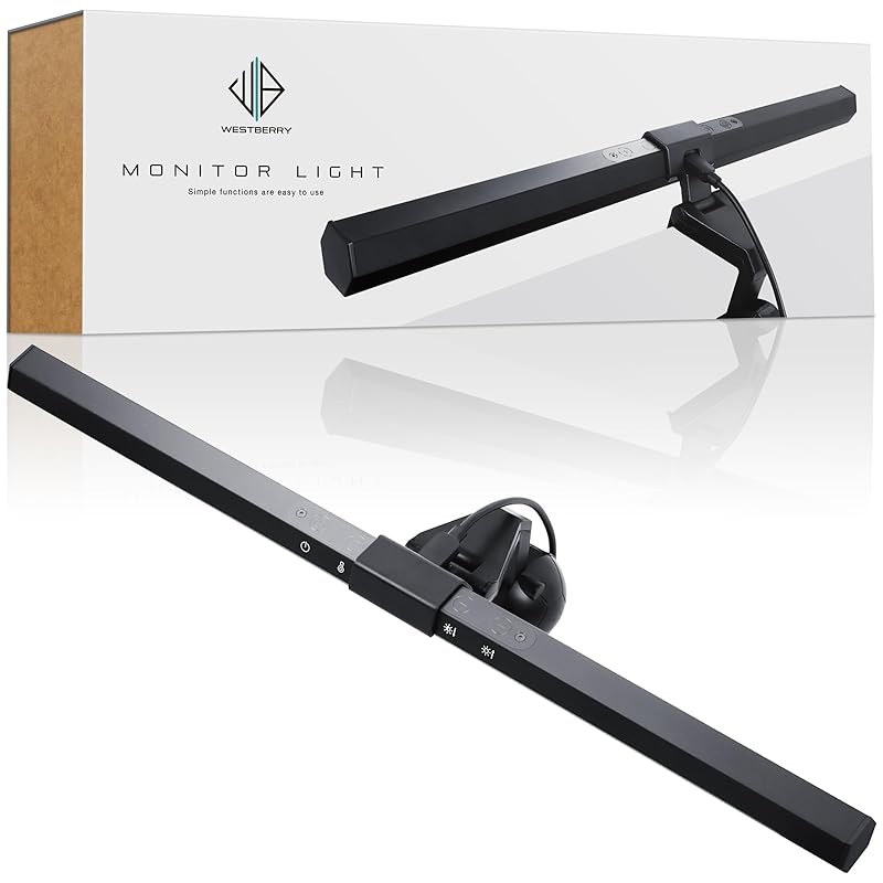 即納：WESTBERRY モニターライト デスク作業のオトモ 40cm USBライト ディスプレイライト デスクライト