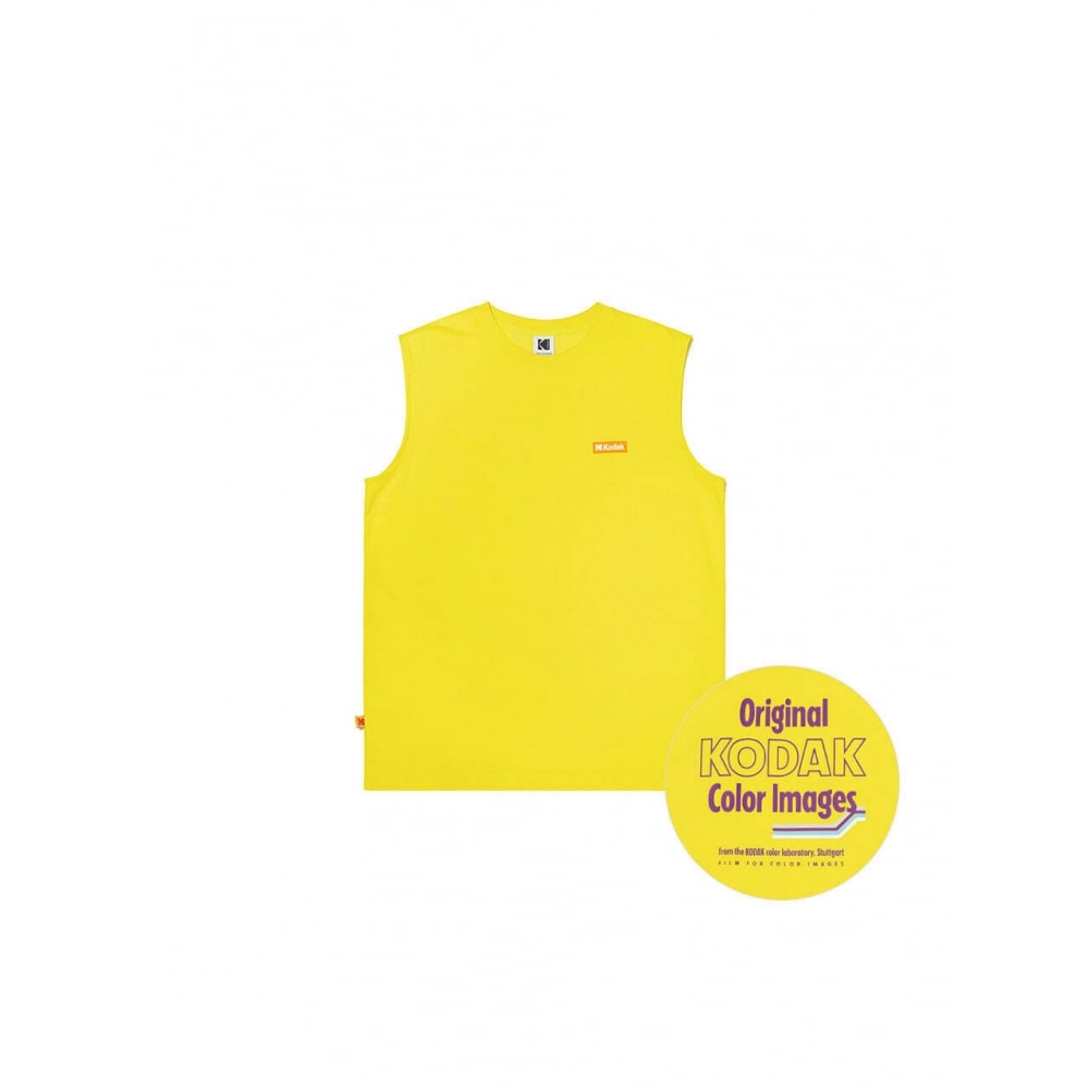 コダックアパレルサマーグラフィックノースリーブイエロー