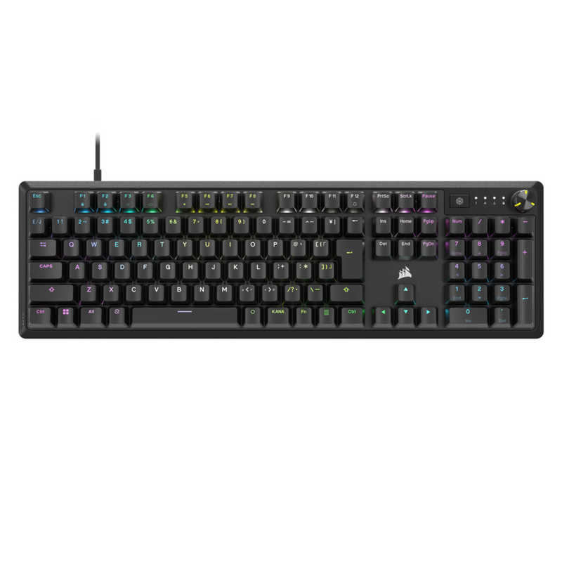 コルセア　CORSAIR　K70 CORE 赤軸ゲーミングキーボード Black 日本語配列 ［有線 /USB］　CH-910971E-JP