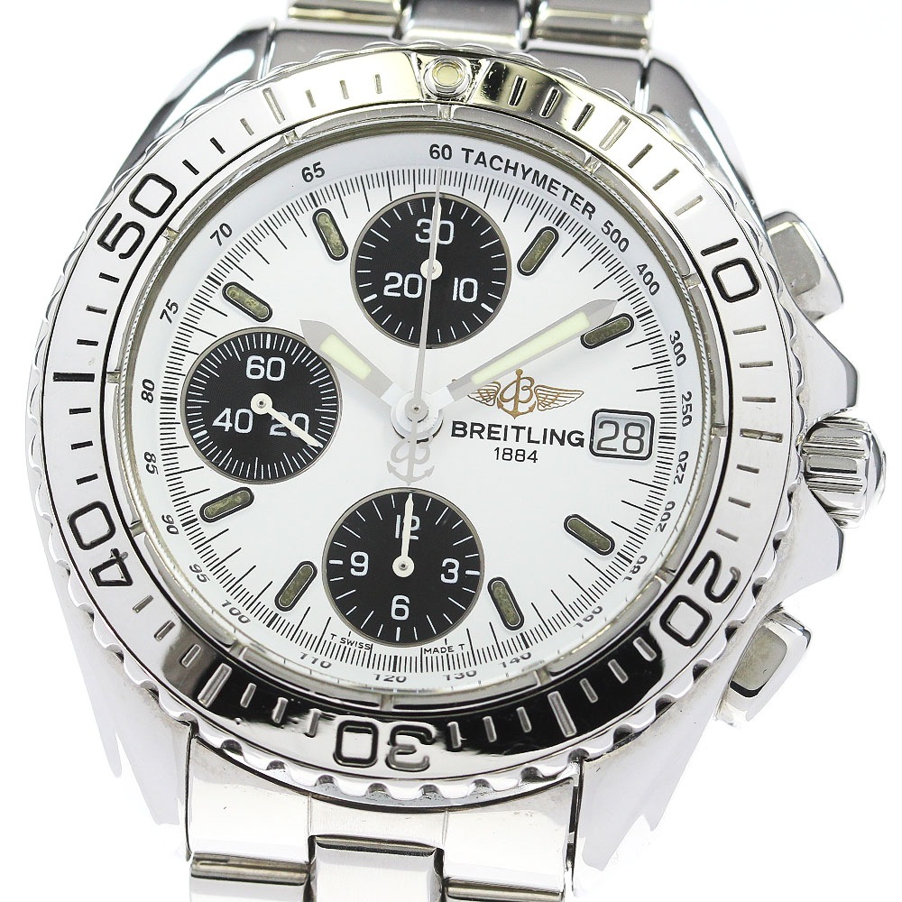 ブライトリング BREITLING A13051 クロノシャーク デイト 自動巻き メンズ _863175【中古】
