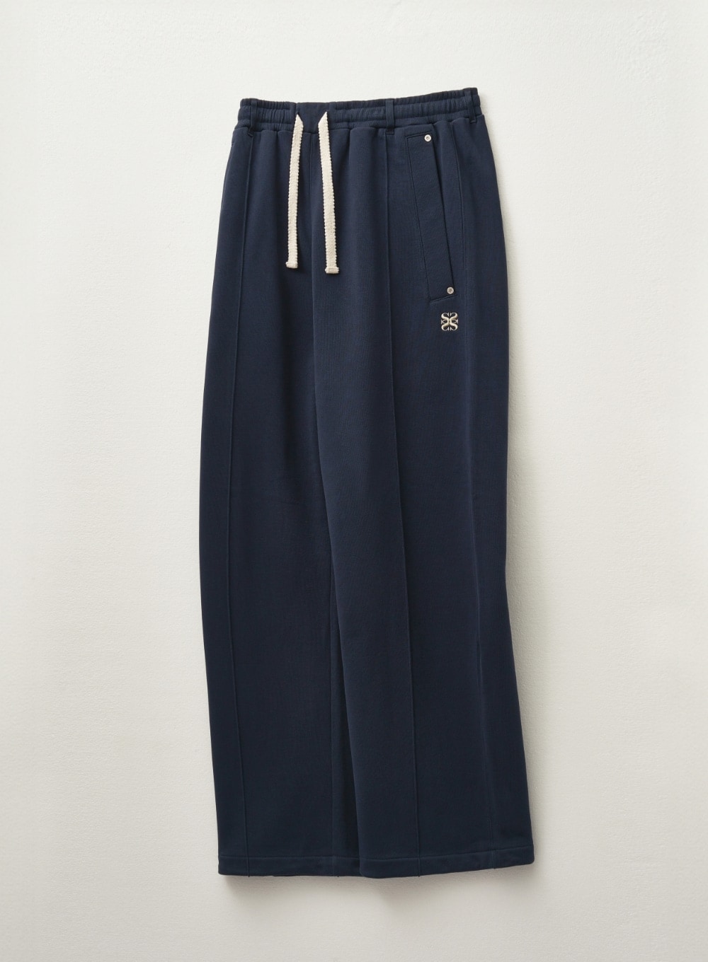 【SATUR】 TEO COTTON BANDING SWEATPANTS : CLASSIC NAVY