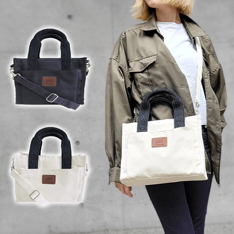 2WAY スクエア トートバッグ ショルダーバッグ コンパクト ショルダートート コットン メッシュ レディース キャンバス 帆布 ブラック ホワイト