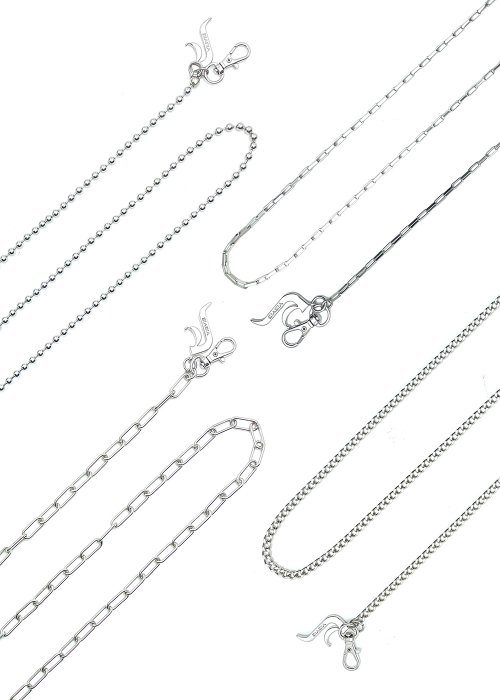 【YIEYIE】 LOGO CROSS BODY CHAIN : 4OPTIONS