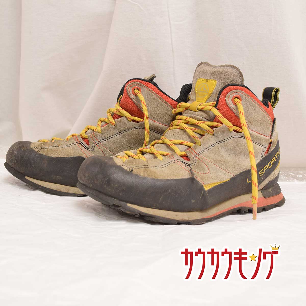 【中古】スポルティバ 17EGR Boulder X Mid GTX サイズ37(23.7cm) 登山靴 グレー レッド レディース LA SPORTIVA 7,437円