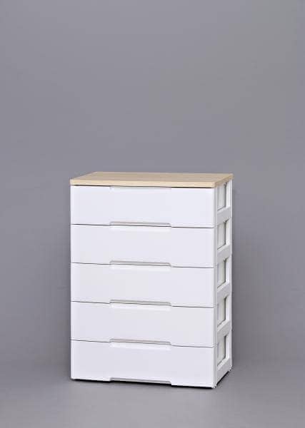 アイリスオーヤマ ウッドトップチェスト HG-725 ホワイト/ペアー チェスト 収納 収納家具 おしゃれ 白 ホワイト シンプル コンパクト 収納スペース 木目調 整理 省スペース