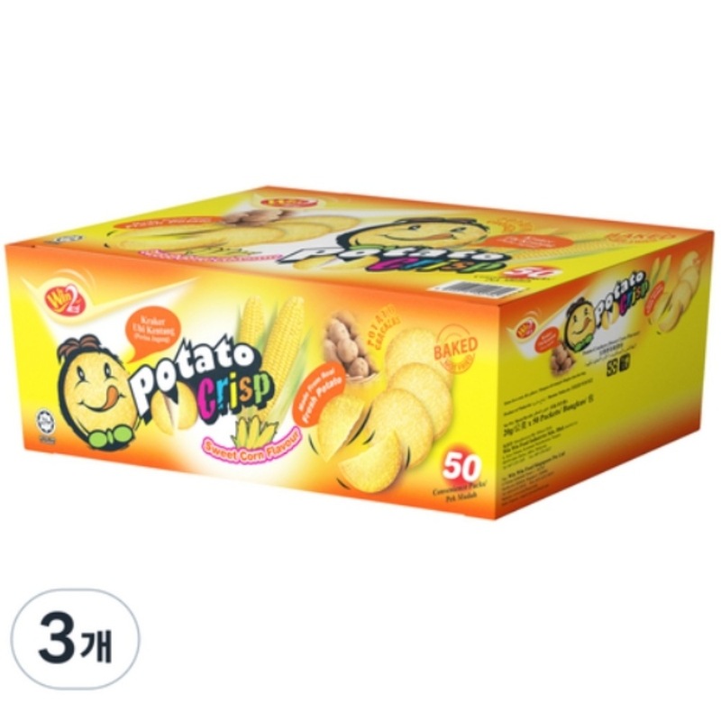 ウィンウィンフードポテトクリスプスナックスイートコン味1kg 3個