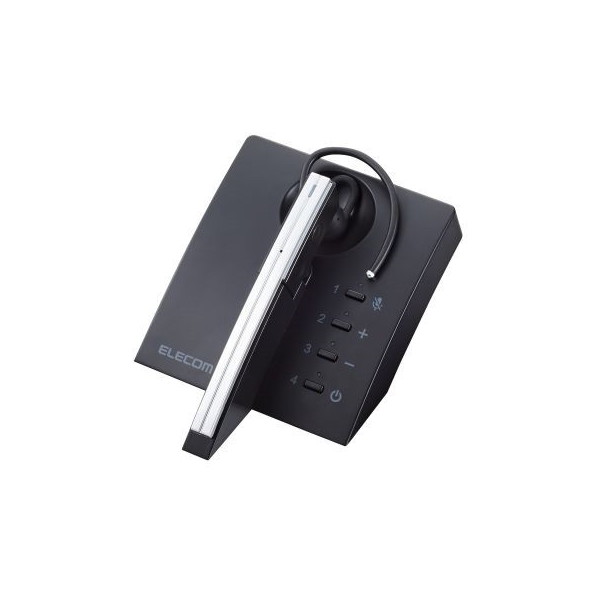 LBT-HSC50PCSV [ワイヤレスヘッドセット Bluetooth 片耳 ハンズフリー 充電台付 ノイズキャンセル機能対応 シルバー] メーカー直送