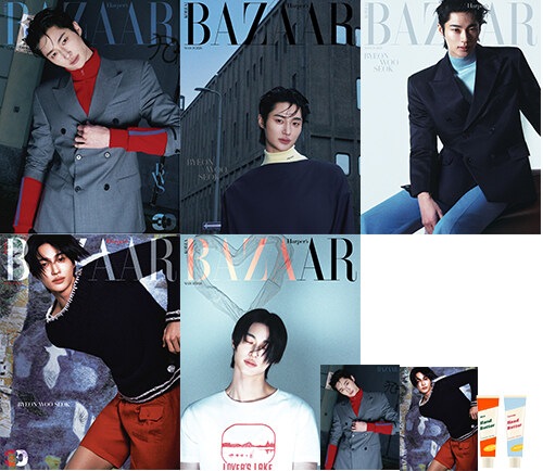 雑誌 HARPERS BAZAAR F型 : 3月号 [2026] 表紙：ビョン・ウソク [ 全5冊セット] / 하퍼스 바자 변우석 5종세트