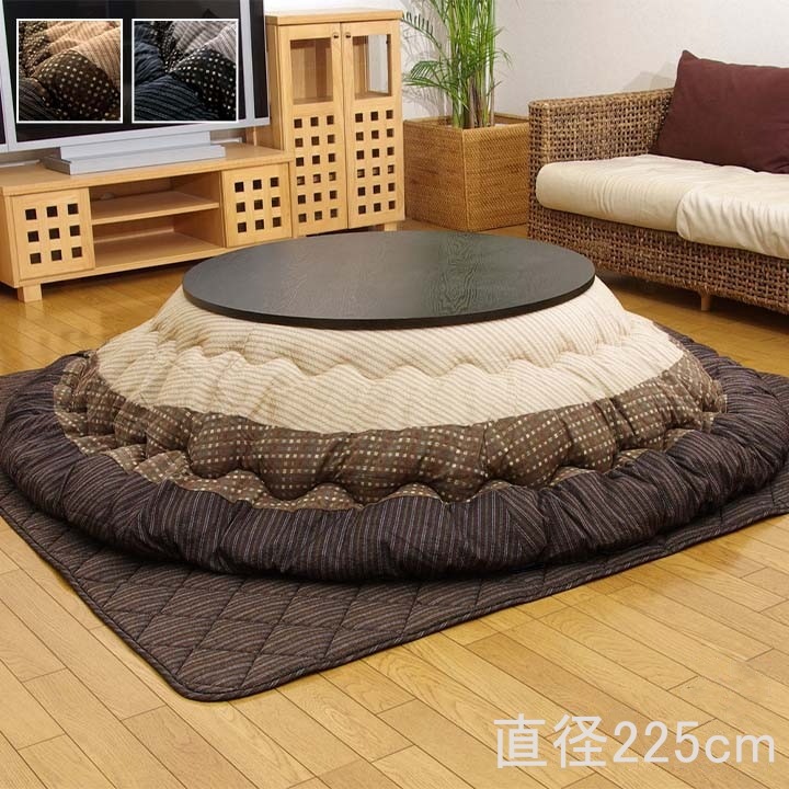 円形こたつ布団 ボリューム掛け布団 単品 直径約225cm