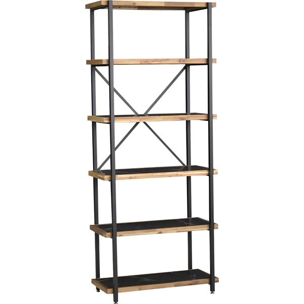 シェルフ 約幅78cm 6段 ダークグレー 組立品 28,259円