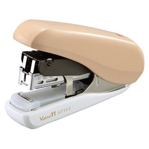 （まとめ買い）マックス フラットホッチキス バイモ11 スタイル ベージュ HD-11FLSK/BJ2 [x3]