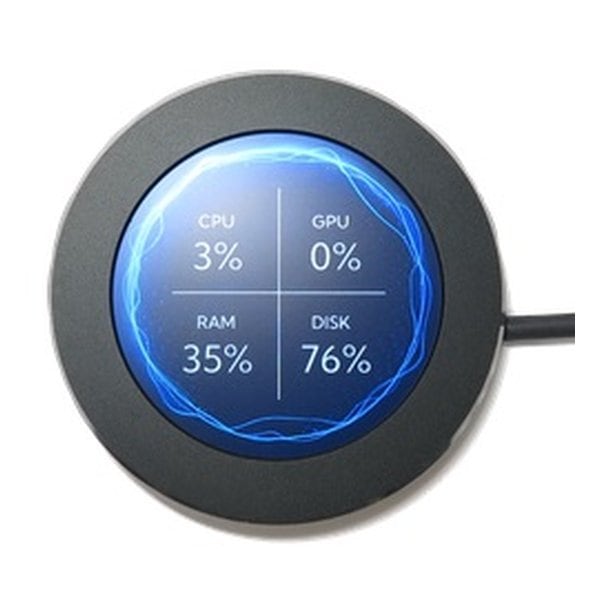 2.1インチ円型 IPS液晶モニター SCREEN21 BK ブラック TM-SCREEN21BK