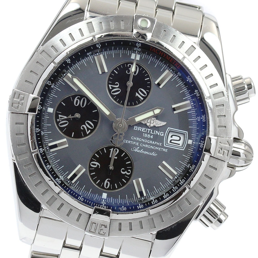 訳あり ブライトリング BREITLING A13356 クロノマット エボリューション デイト 自動巻き メンズ _908405【中古】